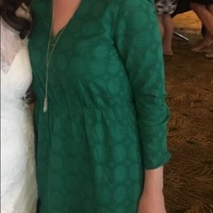 Green Cotton J Crew Dress size 2